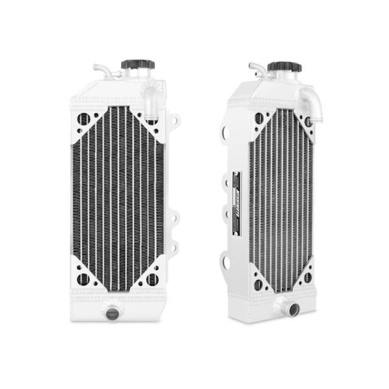 Mishimoto Right Braced Aluminum Dirt Bike Radiator | 2010-2014 Kawasaki KX250F -cyl (MMDB-KX250F-10RX)