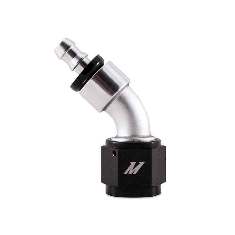 Mishimoto Push-On Swivel End Hose Fitting 45 Degrees -10AN (MMFT-10AN-45)