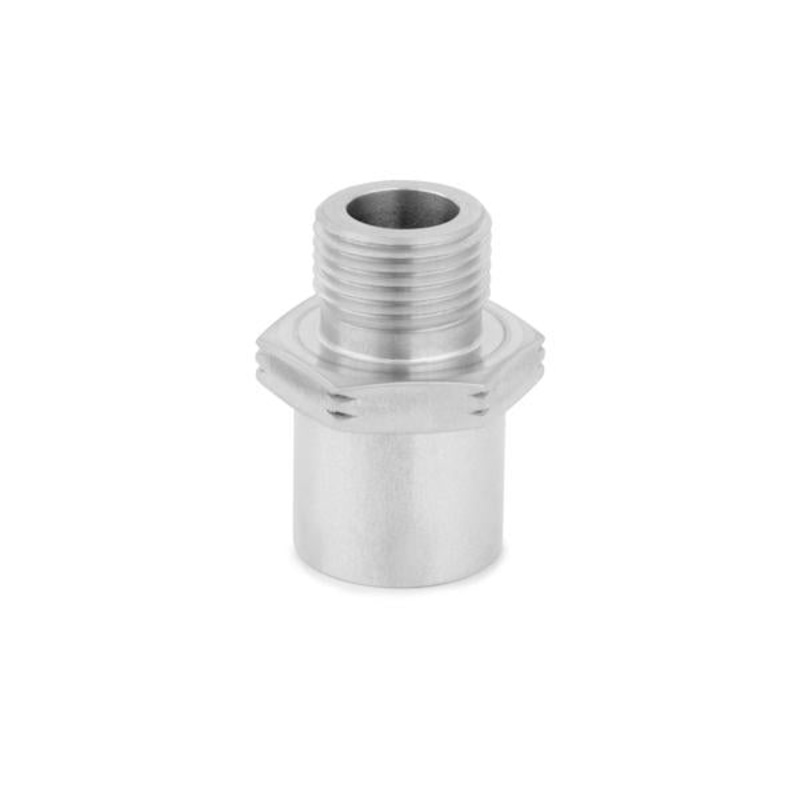 Mishimoto Stainless Steel Sandwich Plate Adapter - 3/4 In. -16UNF (MMSPA-3416)