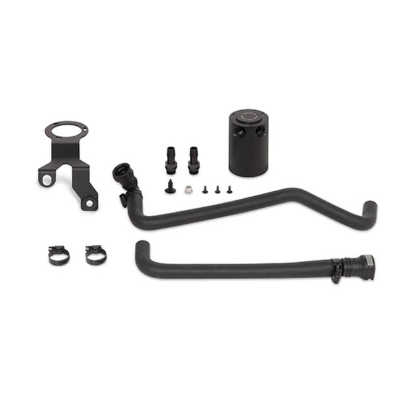 Mishimoto Baffled Oil Catch Can Kit | 2015-2017 Ford F-150 V8 (MMBCC-F150-15PBE)