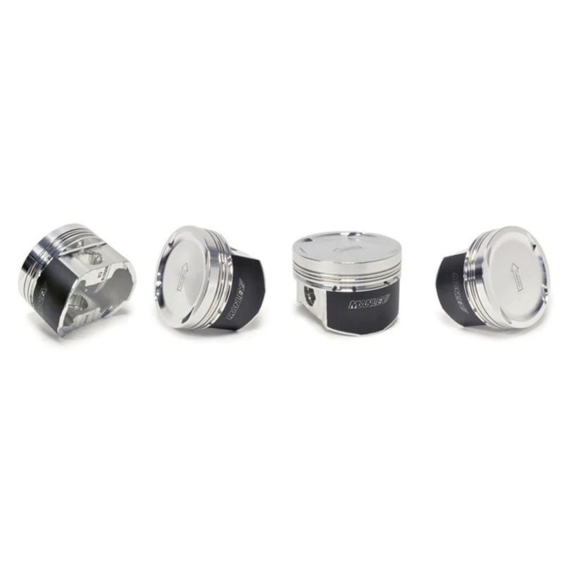 Manley 03-06 Evo 8/9 7 Bolt 4G63T 85.5mm +0.5mm Over Bore 8.5:1 Dish Pistons w/ Rings *Extreme (606005CE-4)