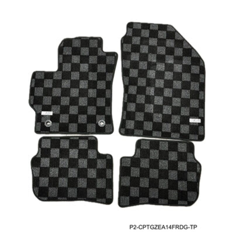 Phase 2 Motortrend Floor Mats - Dark Grey | 2023+ Toyota GR Corolla (P2-CPTGZEA14FRDG-TP)