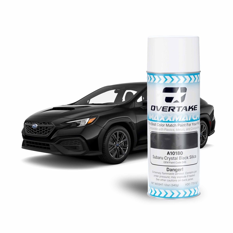 Overtake MaxxMatch Paint | Subaru Crystal Black Silica Pearl D4S 12oz. Can (A10180)