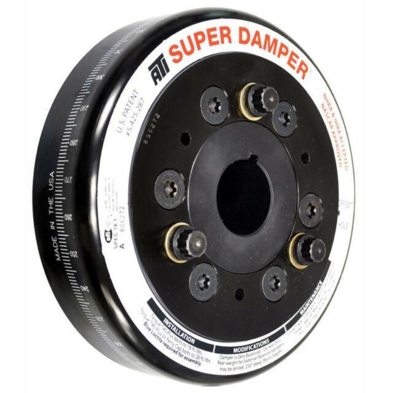 ATI Performance Damper - 5.67 - Al - (2) 4 Grv - Miata - 94-05 - 1.8L - W/ Integra Lower Cam Drive - Yu - 1-Pc - Specify Belt Guide | (ATI918522)