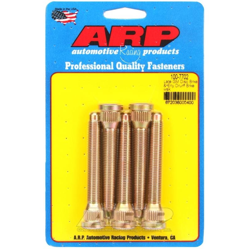 ARP 7/16" x 20 Wheel Stud Kit | Multiple GM Fitments (100-7702)