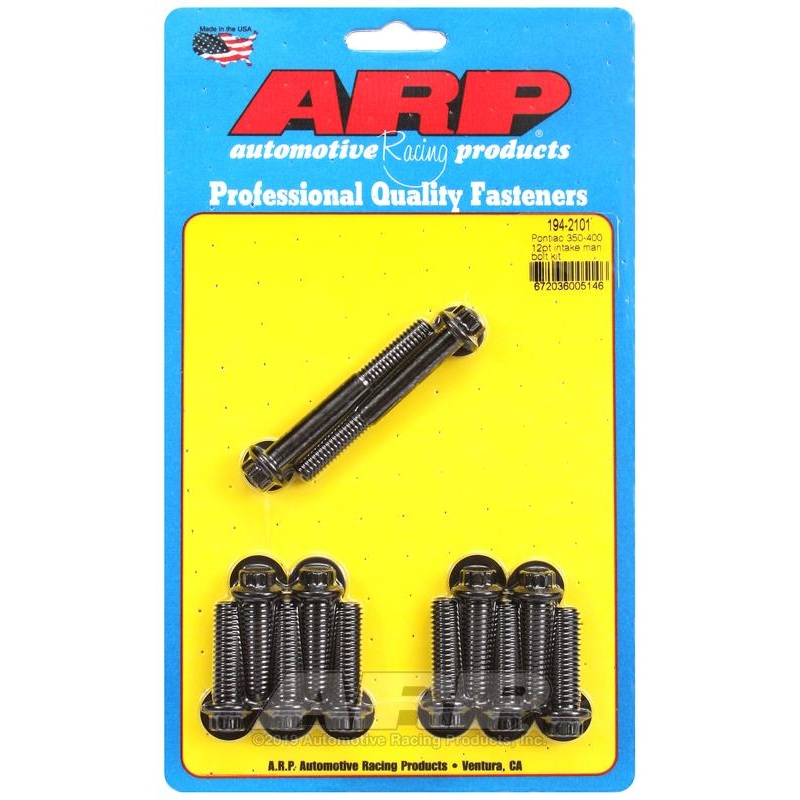 ARP Intake Manifold Bolt Kits | Multiple Pontiac Fitments (194-2101)