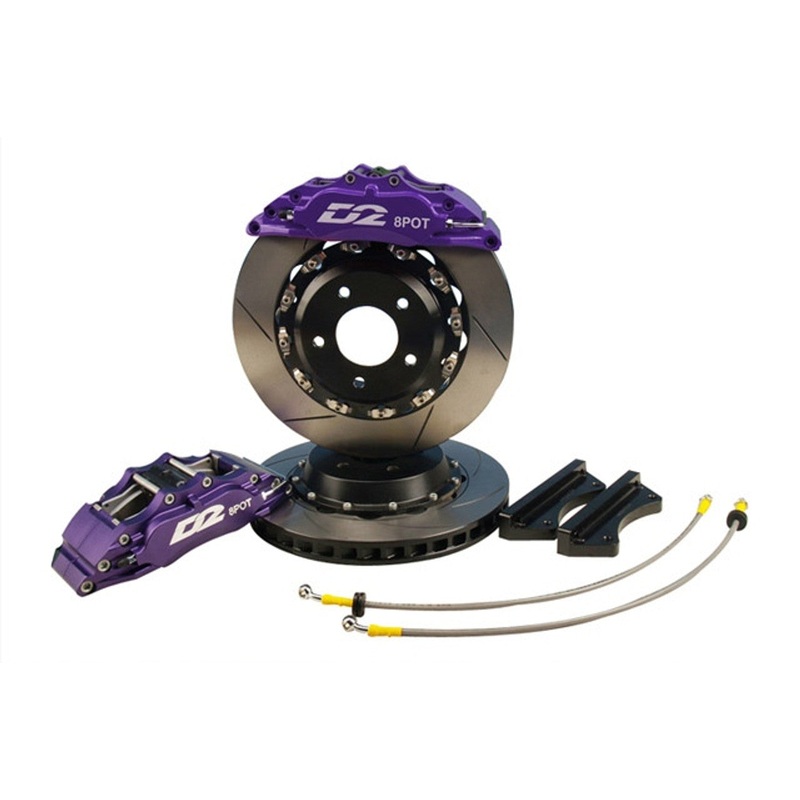 D2 Racing 4 Piston Front Big Brake Kit with 304mm Rotors | Universal (D2-BBKF304-RC