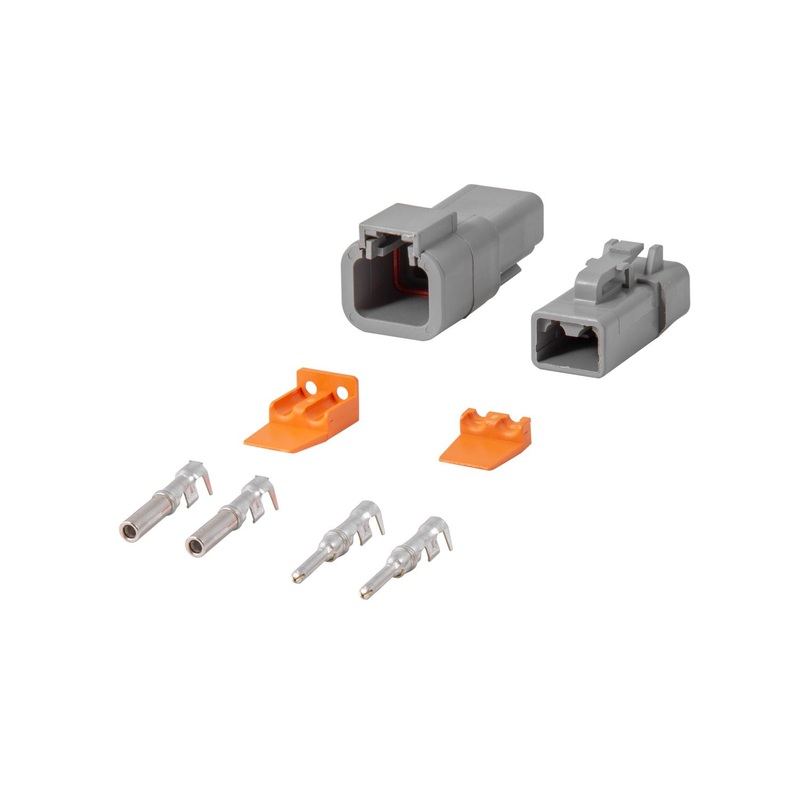 Diode Dynamics Deutsch Connector Kit 2-Pin - 12-14 Gauge | Universal (DD4039)