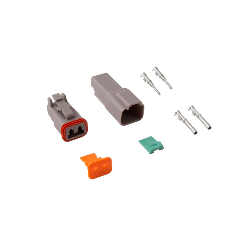 Diode Dynamics Deutsch Connector Kit 2-Pin - 16-22 Gauge | Universal (DD4038)